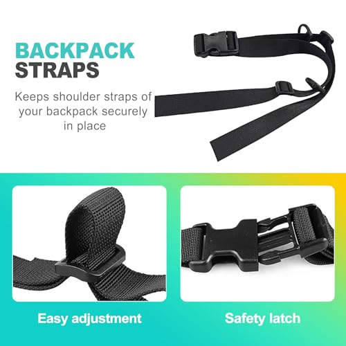 Adjustable Backpack Chest Strap with Quick Release Buckle