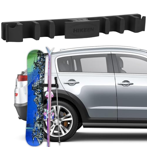 Magnetic Ski & Snowboard Vehicle Mount - Holds 4 Pairs Skis or 2 Snowboards
