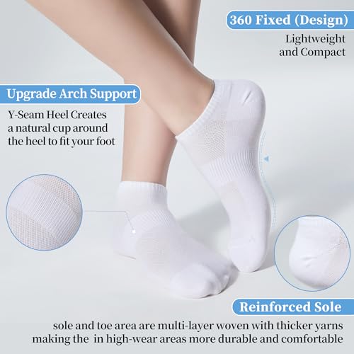 Corlap 12Pair Womens Ankle Socks,No Show Low Cut Lightweight Athletic