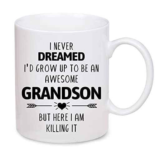Funny Coffee Mug Gift for Grandson - Awesome Grandson 11oz
