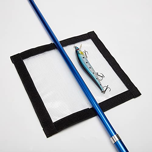 Fishing Lure Wraps - 2 Pack Clear PVC Rod Hook Protectors