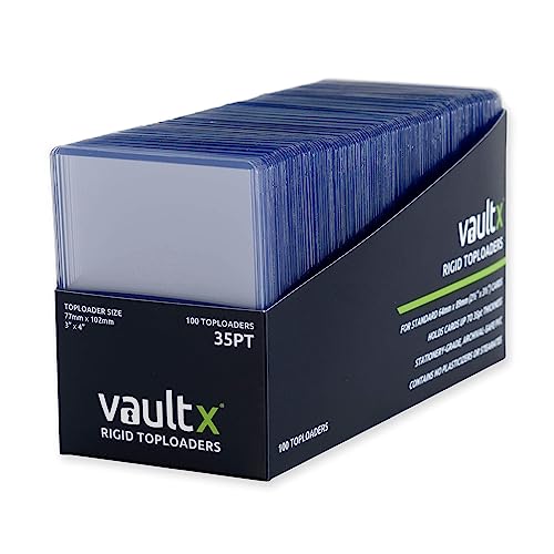 Rigid Toploaders for Trading Cards - 100 Pack, 35pt Protection