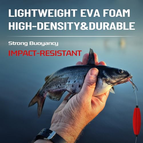 Fishing Slotted Peg Float - 9pcs 1.5in Slip Bobbers for Catfishing & Bass
