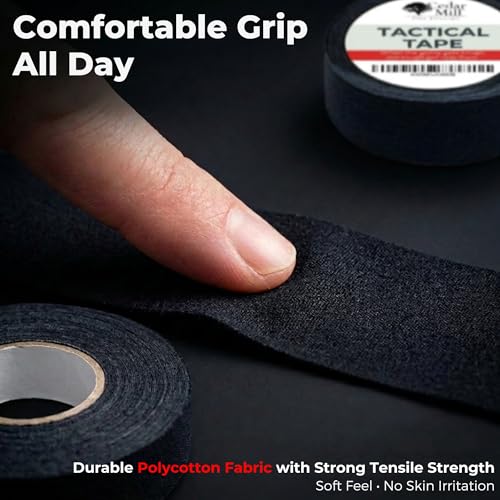 Gun Grip Tape, Non-Slip Self-Adhesive Tactical Tape – Black, 2 Pack (Cedar Mill Fine Firearms)