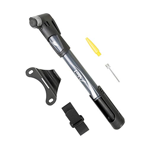 Mini Bike Pump - Portable Frame Pump with Smart Valve - Inflator for Balls