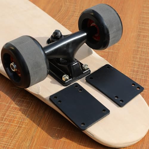 4MM Rubber Skateboard Risers - Prevent Wheelbite, Shock Absorption