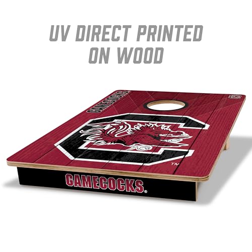 2' x 3' Wood Cornhole Game Set with Team Logo Bags - South Carolina Gamecocks