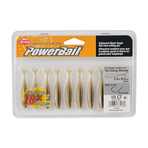 PowerBait The Champ Minnow Fishing Bait - HD Fathead Minnow, 2.5in