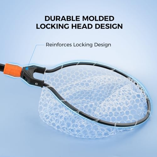 KastKing Titanet 26-Inch Folding Fishing Landing Net with Silicone Mesh & Aluminum Handle