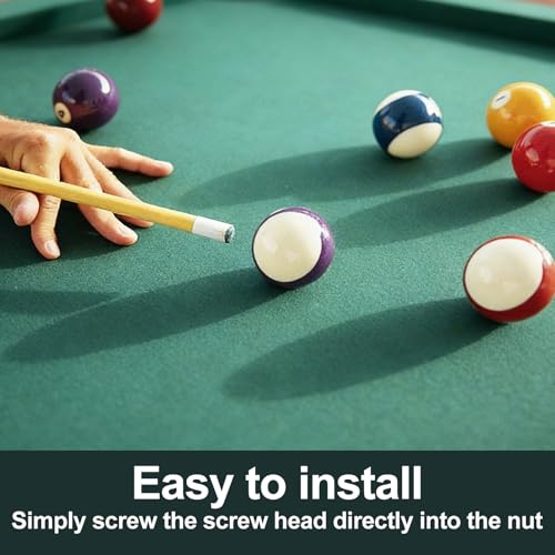 Billiard Cue Tips Replacement Set - 12mm & 13mm, 10pcs