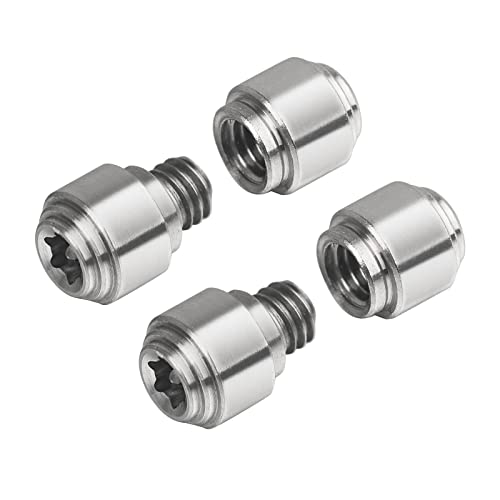 Titanium Thumb Studs - 2-Pack for Benchmade Bugout 535 - Silver