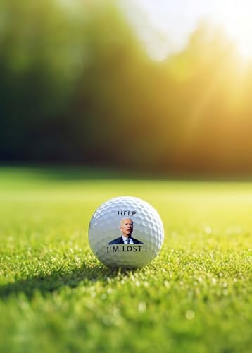 Funny Golf Balls - 3 Pack Novelty Joe Biden Design Gifts