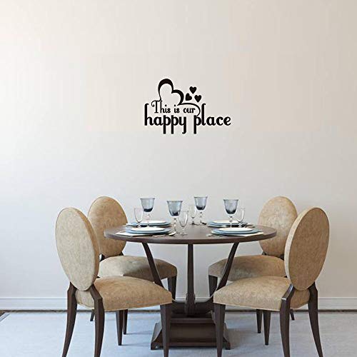 This is Our Happy Place Family Wall Decal Love Quote Vinyl Lettering Home Decor