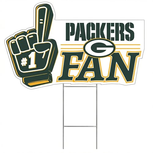 Green Bay Packers #1 Fan Yard Sign - Officially Licensed NFL Decor