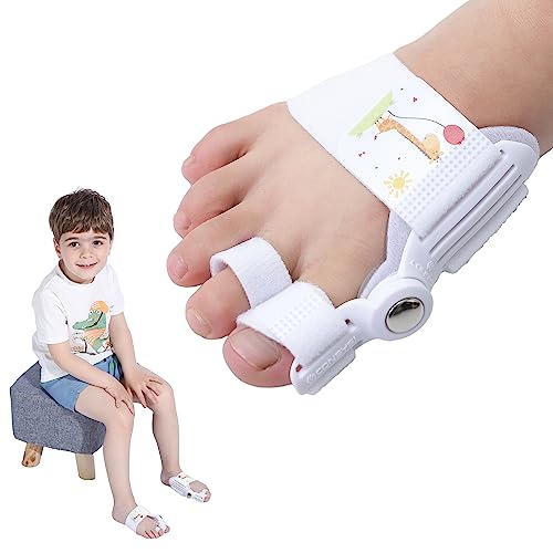 Kids Bunion Corrector Adjustable Splint with Silicone - Orthopedic Toe Straightener for Hallux Valgus