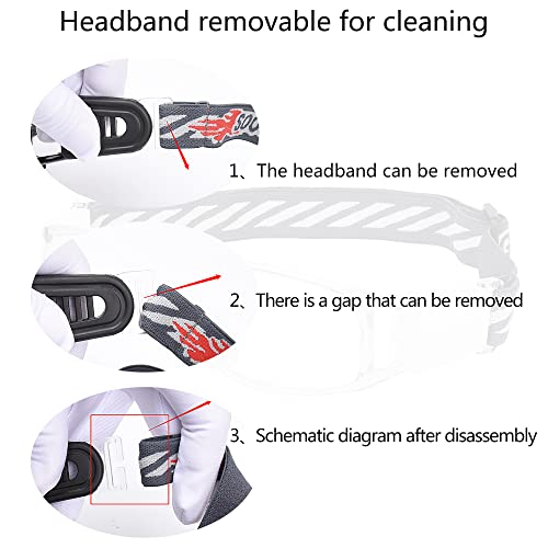 Sports Goggles Glasses - Basketball Protective Eyewear with Removable Lens and Adjustable Goggles Strap