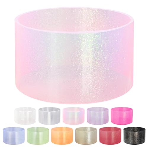 Glitter Silicone Boot Sleeve for Stanley 20-40oz Cup - Peony Pink