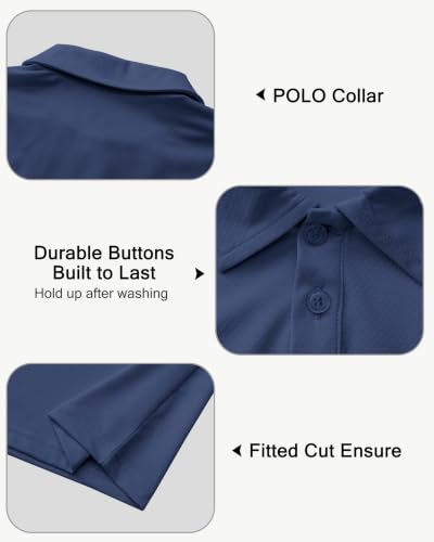 Kids' Performance School Uniform Polo Shirt - X-Large Navy
