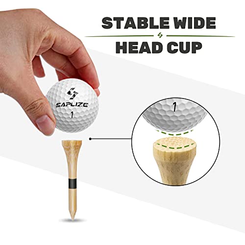Bamboo Golf Tees Pack of 100 - 1-1/2" Natural