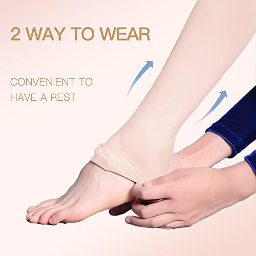Ballet Tights for Girls - 2 Pairs, 8-12 Years, Ballet Pink