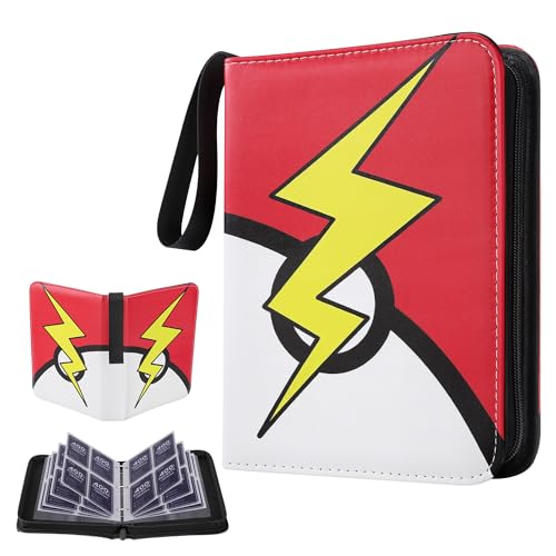 Portable Trading Card Binder with Zipper Closure - 50 Pages