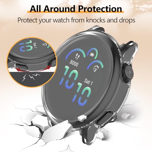 4-Pack TPU Screen Protector Case for Smartwatch - Full Coverage Guard