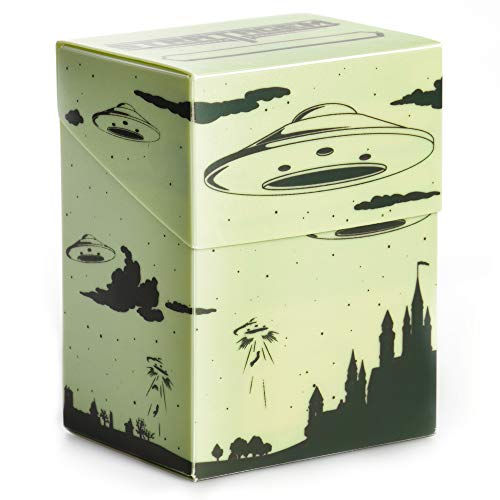 Big Box Card Deck Box with Divider - Light Green - UFO