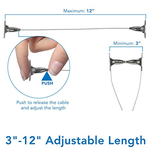 Mount-It! Furniture Anti-Tip Anchor - Steel Child Safety Straps | Secure Wall Anchors for Bookshelf, Dresser, Cabinet, Earthquake Protection for Babies and Pets, 2 Pack, Hardware Included