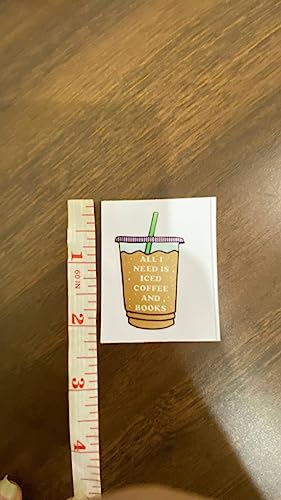 All I Need is Iced Coffee & Spicy Books Sticker - 2in