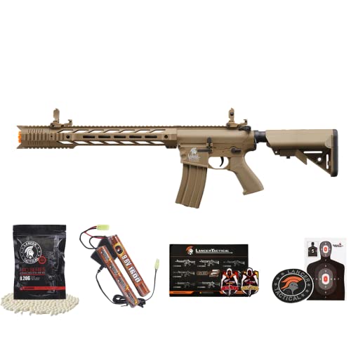 Airsoft M4 SPR Interceptor AEG - Tan Polymer, 1000 Rds BBS