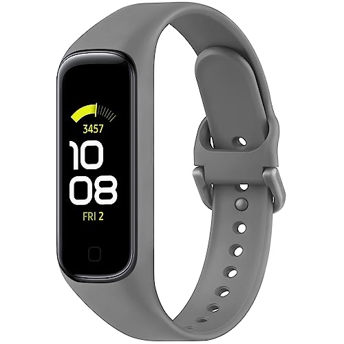 Silicone Sport Straps for Samsung Galaxy Fit 2 - 3 Pack Black, Dark Grey, Dark Green