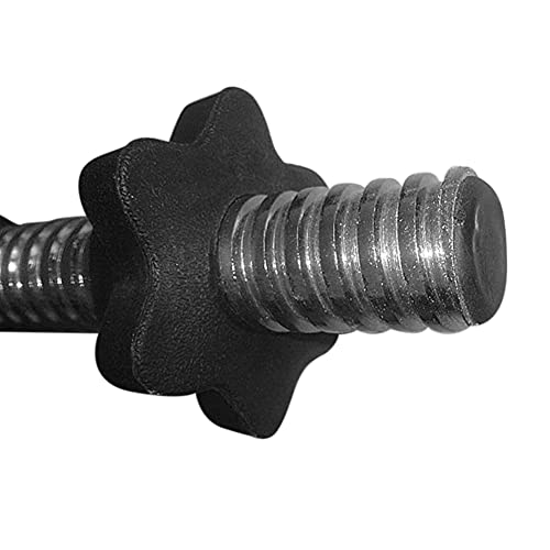Dumbbell Spinlock Collar Clamps - 4pcs Black 25mm Hex Nut
