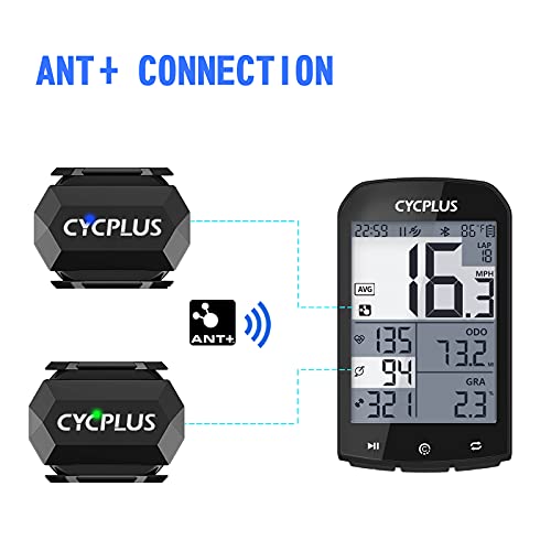 CYCPLUS Bluetooth & ANT+ Cycling Speed & Cadence Sensor - 2 Pack