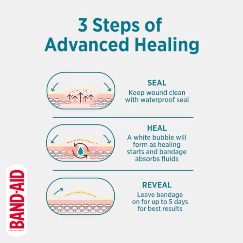 BAND-AID Pro Heal 5 Day Protect Hydrocolloid Bandages, Assorted - 14 Ct