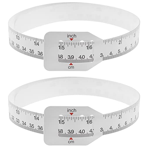 AYLIFU Plastic Baby Head Circumference Tape, White Baby Head Circumference Measuring Ruler, arm Circumference PP Baby, Child Head Circumference Ruler 60cm 24 inches Long (2 PCS)