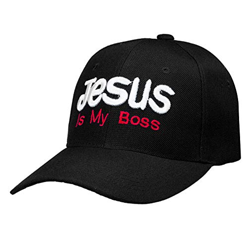 Falari Jesus is My Boss 12-Pack Baseball Cap Beanie Hat – One Size