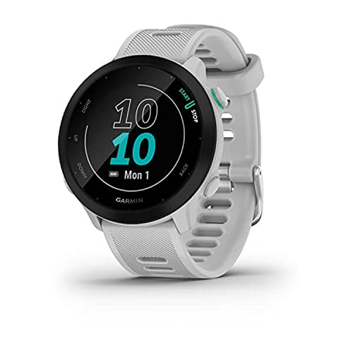 Garmin Forerunner 55 GPS Running Watch - White, Renewed