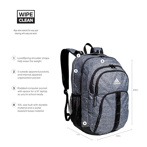Extra-Large School Backpack with Padded Laptop Sleeve & Organizer Pockets