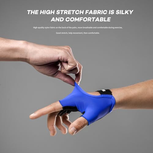 Light Workout Gloves - Breathable Adjustable Gym Gloves for Weightlifting - Grey / Small