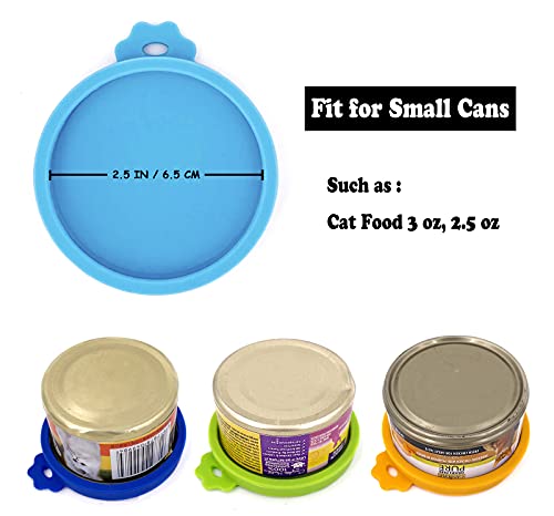 Silicone Cat Food Can Lids - 4 Pack for 3 oz Cans