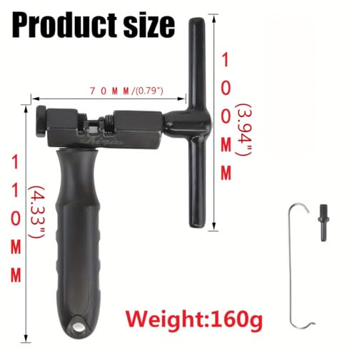 Universal Bicycle Chain Breaker Tool with Replacement Pin