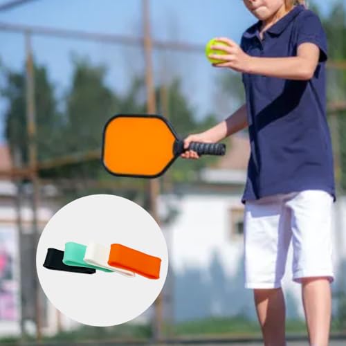 Pickleball Paddle Grip Bands - 8 Pcs Silicone Rings, 4 Colors