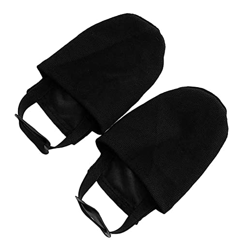Bowling Shoe Slider & Cover - One Size Wide, Black - 2 Pack
