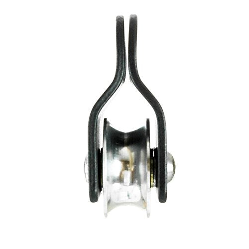 Fusion Climb Ekat Micro Aluminum Side Swing Pulley for Zipline, Black
