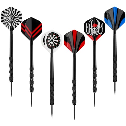 Accmor Metal Tip Darts, Steel 14 Grams Professional Darts Set, for