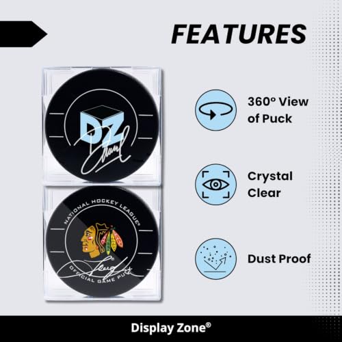 Crystal Clear Hockey Puck Display Case - Official Size Holder