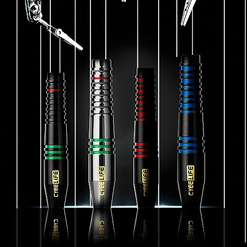 CyeeLife Soft Tip Darts Set 12 Pcs with Aluminum Shafts & Tips for Electronic Dartboards