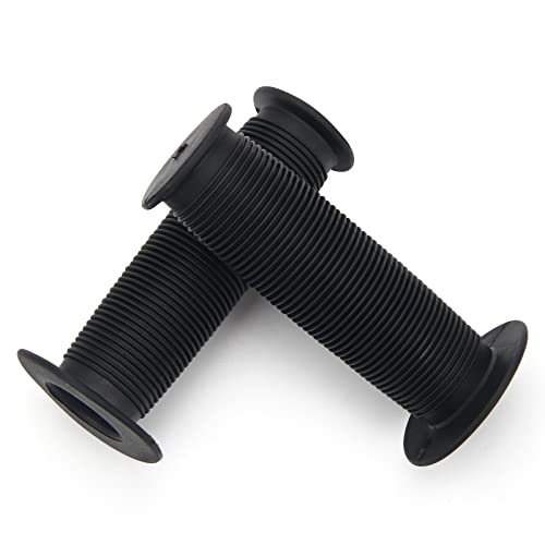 Bike Grips for Kids - Non-Slip Rubber, 90mm - Black