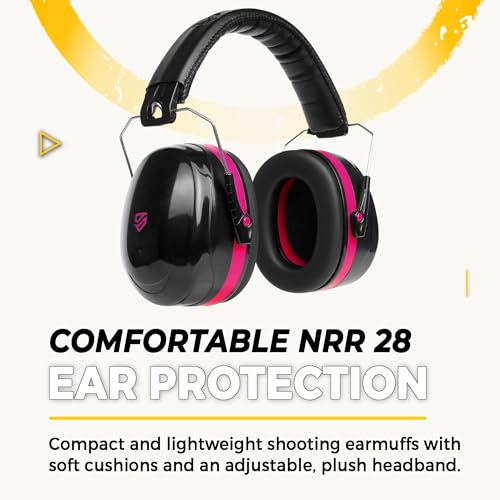 Shooting Ear Protection Kit with Clear Glasses - Pink