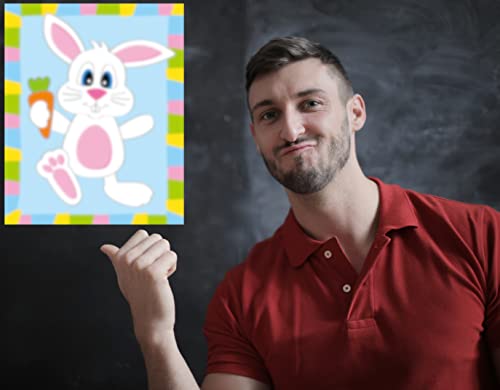 Easter Bingo and Pin the Nose on the Bunny Game Set for 32 Players